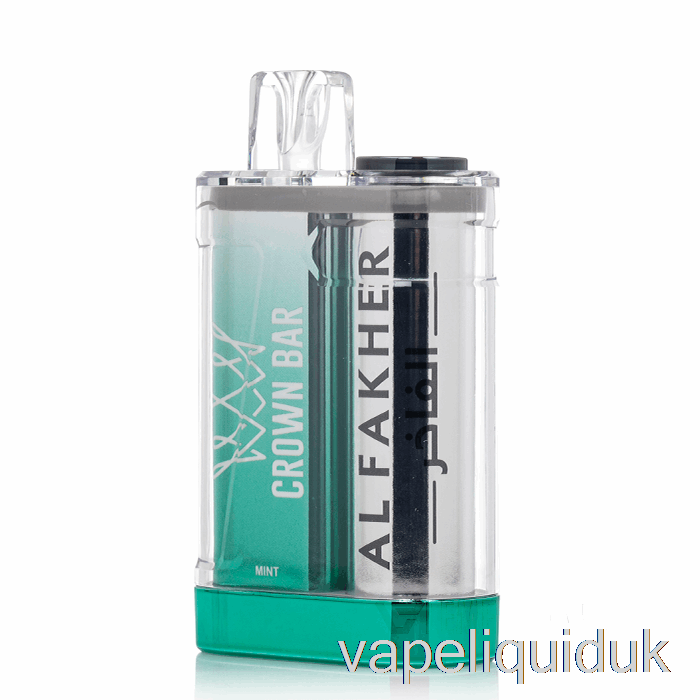 Al Fakher Crown Bar Crystal 9000 Disposable Mint Vape Liquid